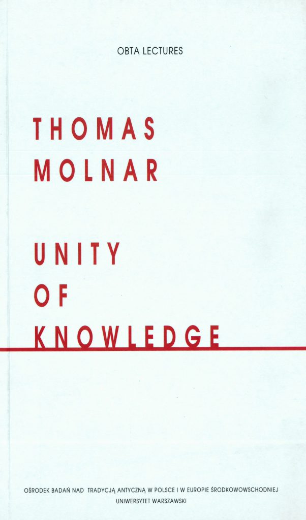 Book Cover: Unity of Knowledge