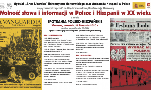 III Spotkania Polsko-Hiszpańskie: „Wolność słowa i informacji w Polsce i Hiszpanii w XX wieku”