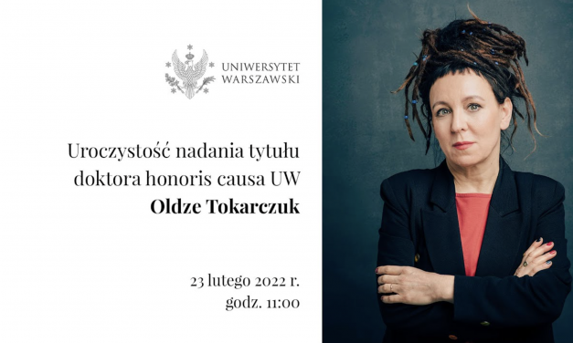 Doktorat honoris causa UW dla Olgi Tokarczuk