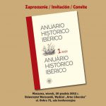 Prezentacja czasopisma naukowego „Anuario Histórico Ibérico. Anuário Histórico Ibérico” („Iberyjskiego Rocznika Historycznego”)