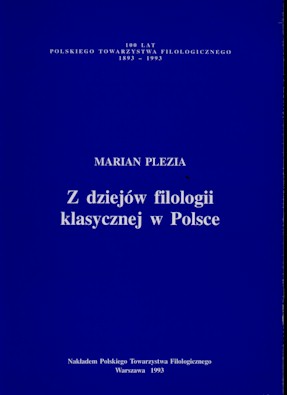 Book Cover: Z dziejów filologii klasycznej w Polsce