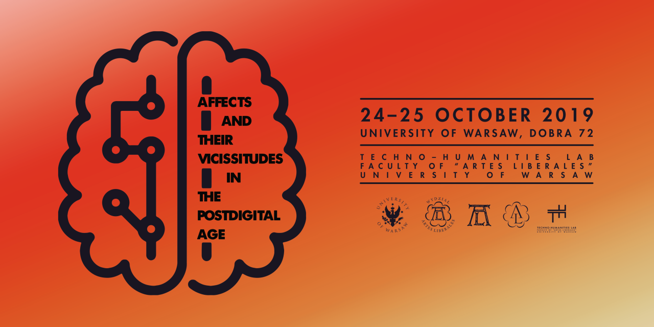 24–25 października, konferencja: „Affects and Their Vicissitudes in the Postdigital Age”