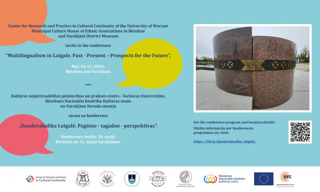 Konferencja: „Multilingualism in Latgale. Past – Present – Prospects for the Future”