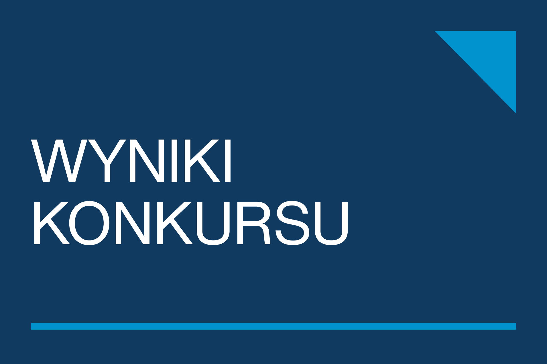 Wyniki konkursu