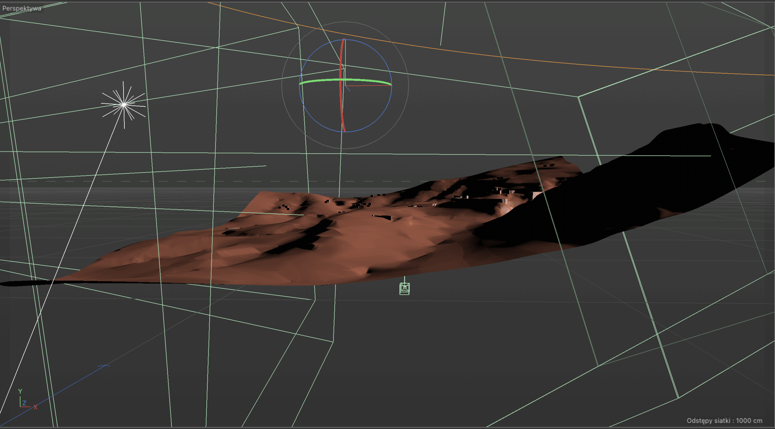Przekroje poprzeczne stanowiska z symulacji 3D modelu, ukazujące widok na mykeńską cytadelę. G. Biliński i A. Duzel-Bilińska.
